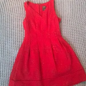 Stunning Taylor dress red embroidered worn once!